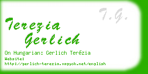 terezia gerlich business card